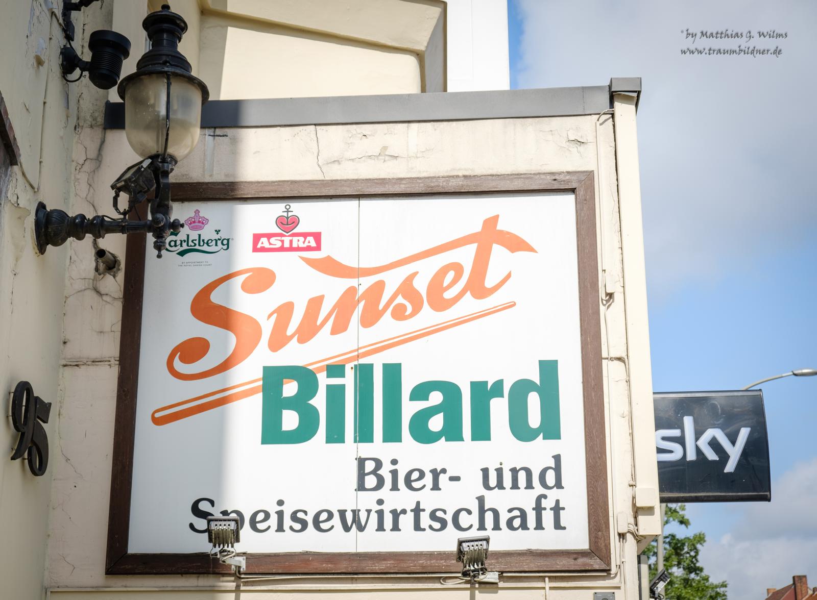Sunset Billiard Plakat